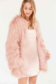 Kimchi Blue Stella Shaggy Faux Fur Coat at Urban Outfitters