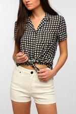 Kimchi Blue gingham check shirt at Urban Outfitters at Urban Outfitters