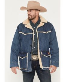 Kimes Ranch Mens Vincent Medium Wash Sherpa Lined Denim Jacket - Country Outfitter at Country Outfitter