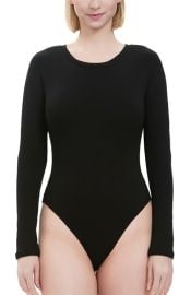 Kimi & Kai Round Neck Long Sleeve Bodysuit at Nordstrom