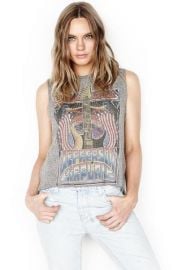 Kinzington Jefferson Airplane Vintage Crop Tank at Lauren Moshi