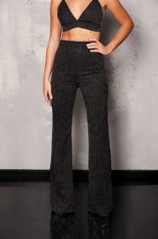 Kira Black Pants at Nadine Merabi