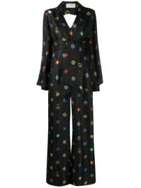 Kirin Geometric Print cut-out Jumpsuit - Farfetch at Farfetch