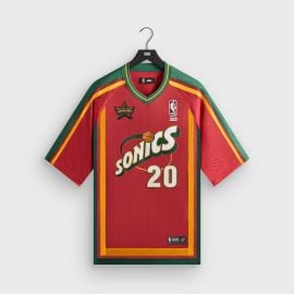 Kith for NBA All-Star Seattle SuperSonics Leon Shirt - Crimson at Kith
