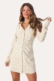 Kittenish Dandelion Darling Floral Cinch Dress at Kittenish