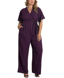 Kiyonna Plus Size Charisma Crepe Jumpsuit  Reviews - Dresses - Plus Sizes - Macys at Macys