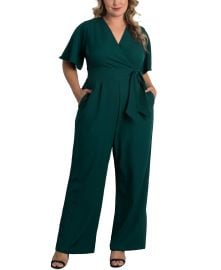 Kiyonna Plus Size Charisma Crepe Jumpsuit  Reviews - Dresses - Plus Sizes - Macys at Macys