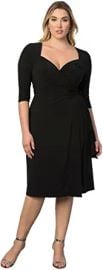 Kiyonna Women39s Plus Size Sweetheart Knit Wrap Dress at  Womens Clothing store at Amazon