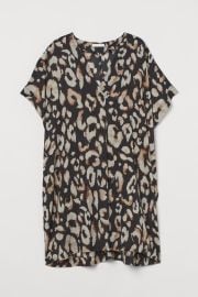 Knee-length Dress - Blackleopard print - Ladies  HampM US at H&M