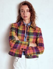 Knightsbridge Wool Jacket-Multi Check Boden USA at Boden