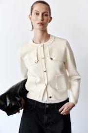 Knit Cardigan With Golden Buttons at Zara