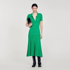 Knit Maxi Dress green For Women Paris at Sandro