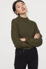 Knit Mock-turtleneck Sweater at H&M