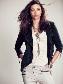 Knit Moto Jacket at Free People