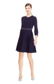 Knit Pleated Skirt Dress at Lela Rose