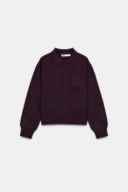 Knit Pocket Polo at Zara