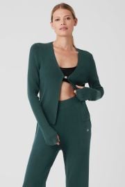 Knit Salana Cardigan - Midnight Green Alo Yoga at Alo Yoga