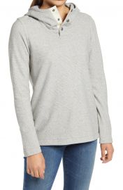 Knit Stitch Fleece Hoodie at Nordstrom