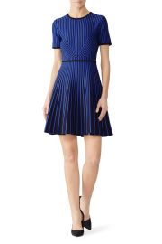 Knit Stripe Flare Dress by Shoshanna for 70 at Rent the Runway