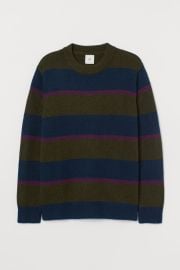 Knit Sweater - Khaki greendark blue - Men HampM US at H&M