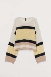 Knit Sweater - Light yellow - Ladies  HampM US at H&M