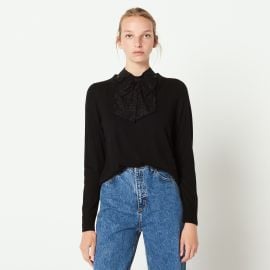 Knit Sweater Decorated with Bow by Sandro at Sandro