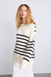 Knit Sweater with Stripes by Zara at Zara