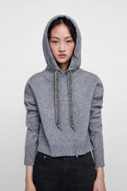 Knit Sweatshirt with Sparkly Stripes by Zara at Zara