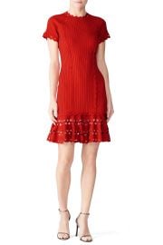 Knit Zig Zag Dress by Jonathan Simkhai at Rent The Runway