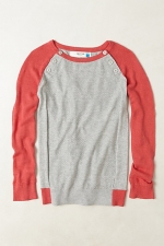 Knit baseball sweater at Anthropologie