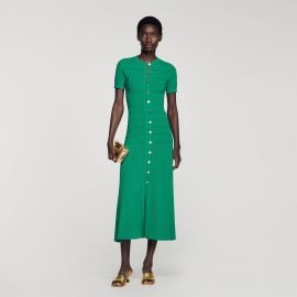Knit maxi dress at Sandro