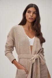 Knitted Midi Belted Pocket Cardigan at Nasty Gal