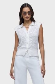 Knitted Sleeveless Collared Top at Nordstrom
