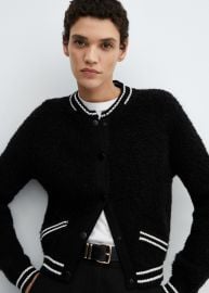 Knitted bomber jacket - Women MANGO OUTLET USA at Mango Outlet