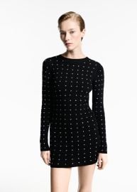 Knitted dress with rhinestone detail - Women MANGO USA at Mango