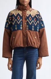 Knoll Mixed Media Fleece Jacket at Nordstrom