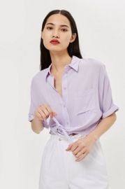 Knot Front Shirt at Topshop