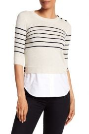 Knot Mariner Combo Silk & Cashmere Sweater at Nordstrom Rack