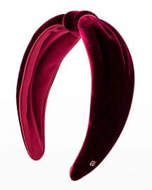 Knot Velvet Headband by Alexandre De Paris at Neiman Marcus