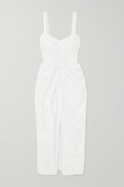 Knotted Sateen Midi Dress by Jason Wu at Net A Porter