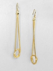 Knotted snake chain drop earrings by Michael Kors at Saks Fifth Avenue