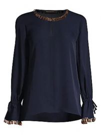 Kobi Halperin - Juliette Sequin Trim Blouse at Saks Fifth Avenue