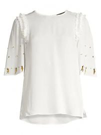 Kobi Halperin - Krissy Beaded Silk Blouse at Saks Fifth Avenue