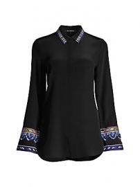 Kobi Halperin - Monica Embroidered Sleeve Blouse at Saks Fifth Avenue