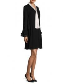 Kobi Halperin - Ruffle Bell-Sleeve Silk Dress at Saks Fifth Avenue