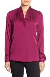 Kobi Halperin  Gabrielle  V-Neck Silk Georgette Blouse at Nordstrom