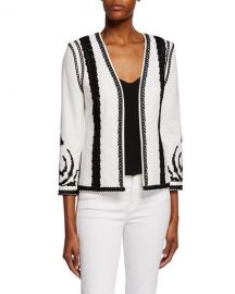 Kobi Halperin Camila Embroidered Open-Front Jacket at Neiman Marcus