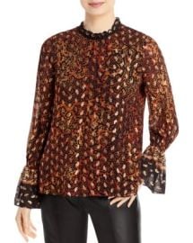 Kobi Halperin Dayna Metallic Paisley Top     Bloomingdales at Bloomingdales