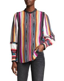 Kobi Halperin Felina Multicolor Striped Blouse at Neiman Marcus