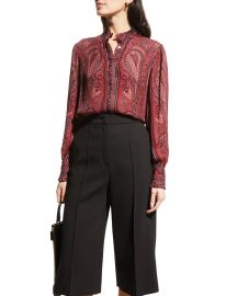 Kobi Halperin Heni Paisley Silk Blouse at Neiman Marcus